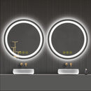 AI-LIGHTING 500mm Round Bathroom LED Mirror 3 LED Light Color Dimmable | ANE022