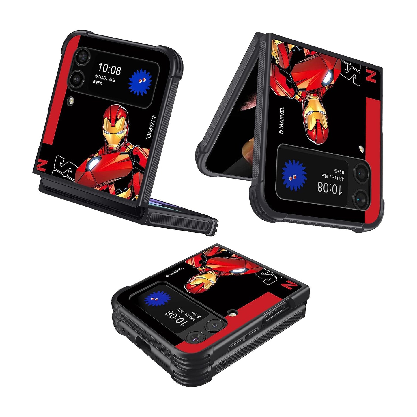 BOCA REGA Iron-man Military Grade Shockproof Case For Samsung Z Flip 3