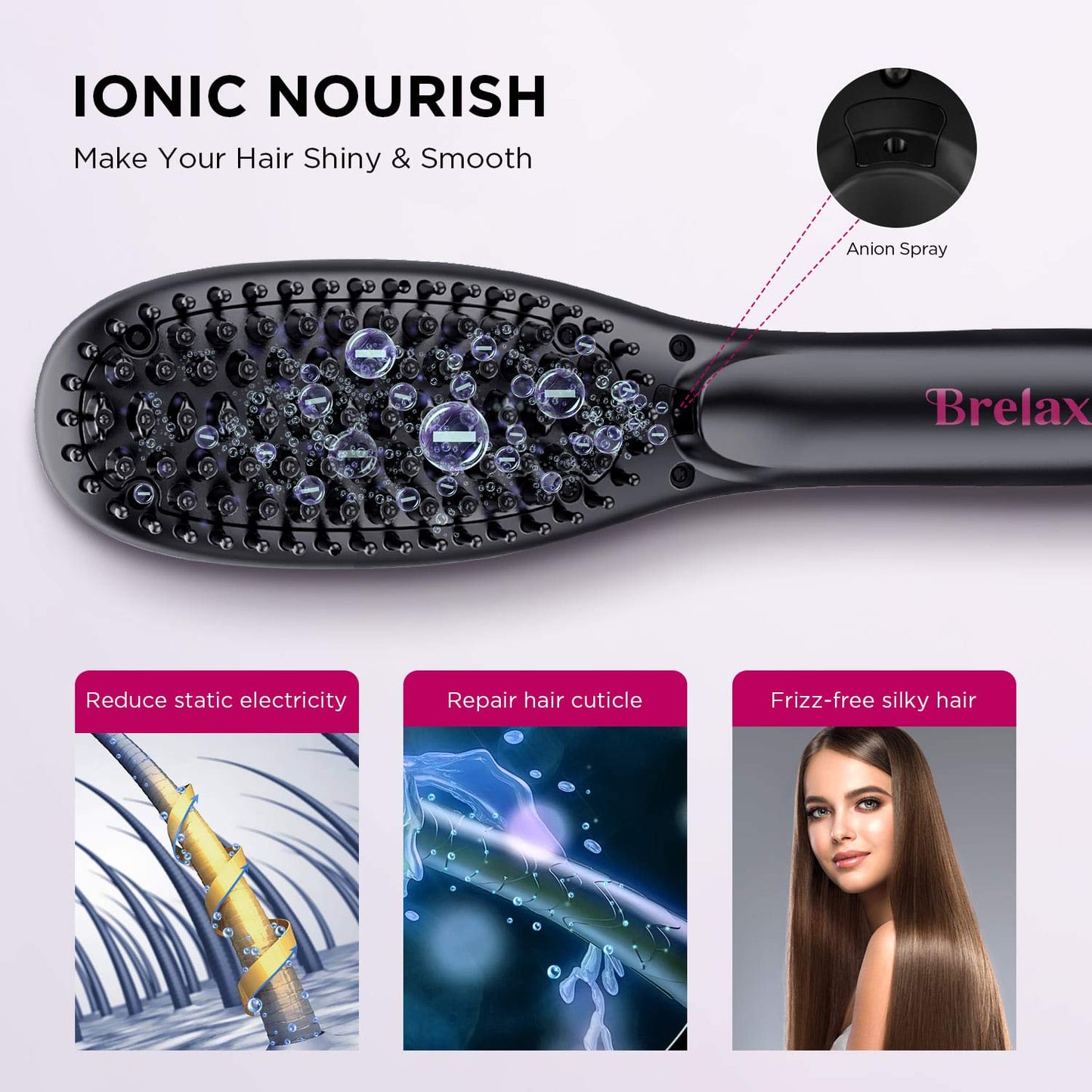 Brelax Q20 Enhanced Ionic Straightening Brush