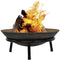 Cast Iron Garden Fire Pit Basket Patio Heater Log Wood Charcoal Burner Brazier 50cm