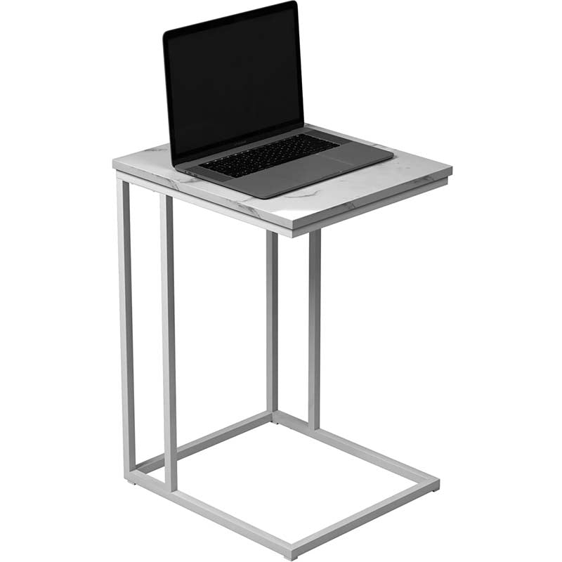 HOME BI Sofa Side Table C-Shaped End Table,for Coffee Snack Laptop Holder