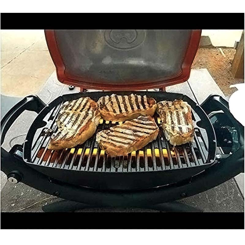 GFTIME 7646 Cast Iron Cooking Grid Grate for Weber Q300, Q3000 Series Gas Grills 2 Pack
