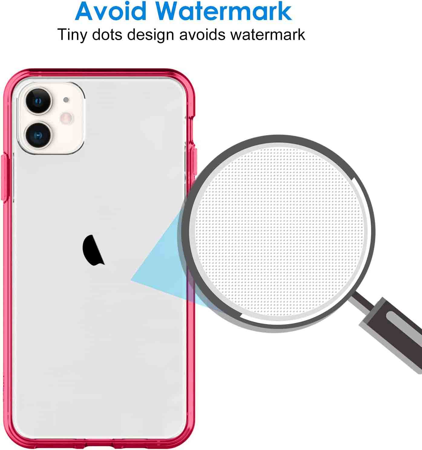 JETech Shockproof Bumper Anti-Scratch Clear Back Case for iPhone 11 (2019) 6.1-Inch