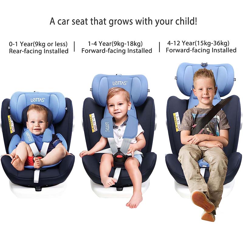 LETTAS MURPHY 916F Baby Car Seat 360 Degree Rotation