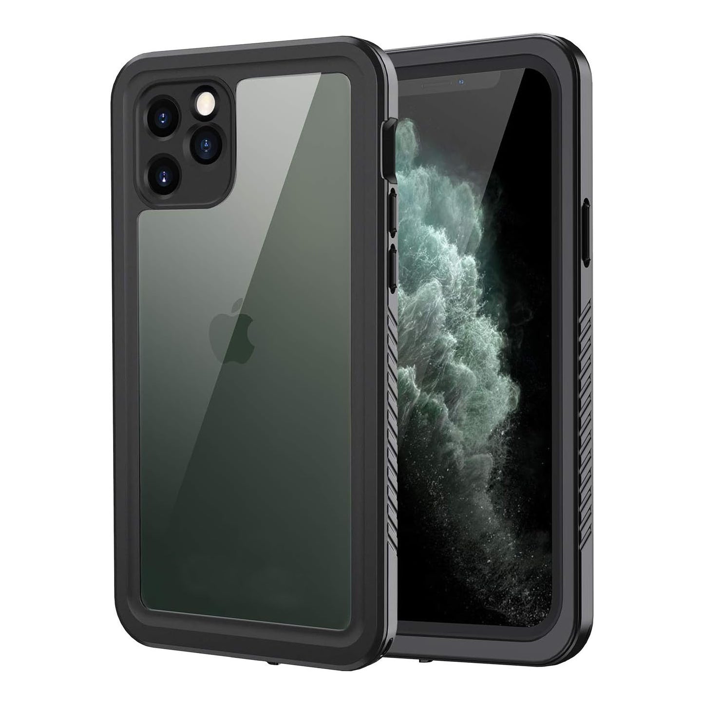 Lanhiem iPhone 11 Pro Max Waterproof Dustproof Shockproof Case with Built-in Screen Protector