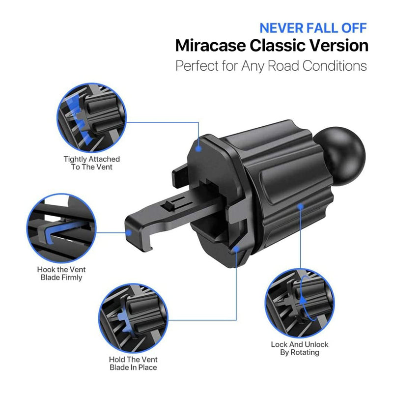 MIRACASE [Upgraded] Car Air Vent Cell Phone Mount