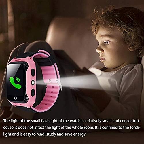 PTHTECHUS GPS Tracker Smartwatch, 1.37'' LED Touch Digital Camera Kids Watch