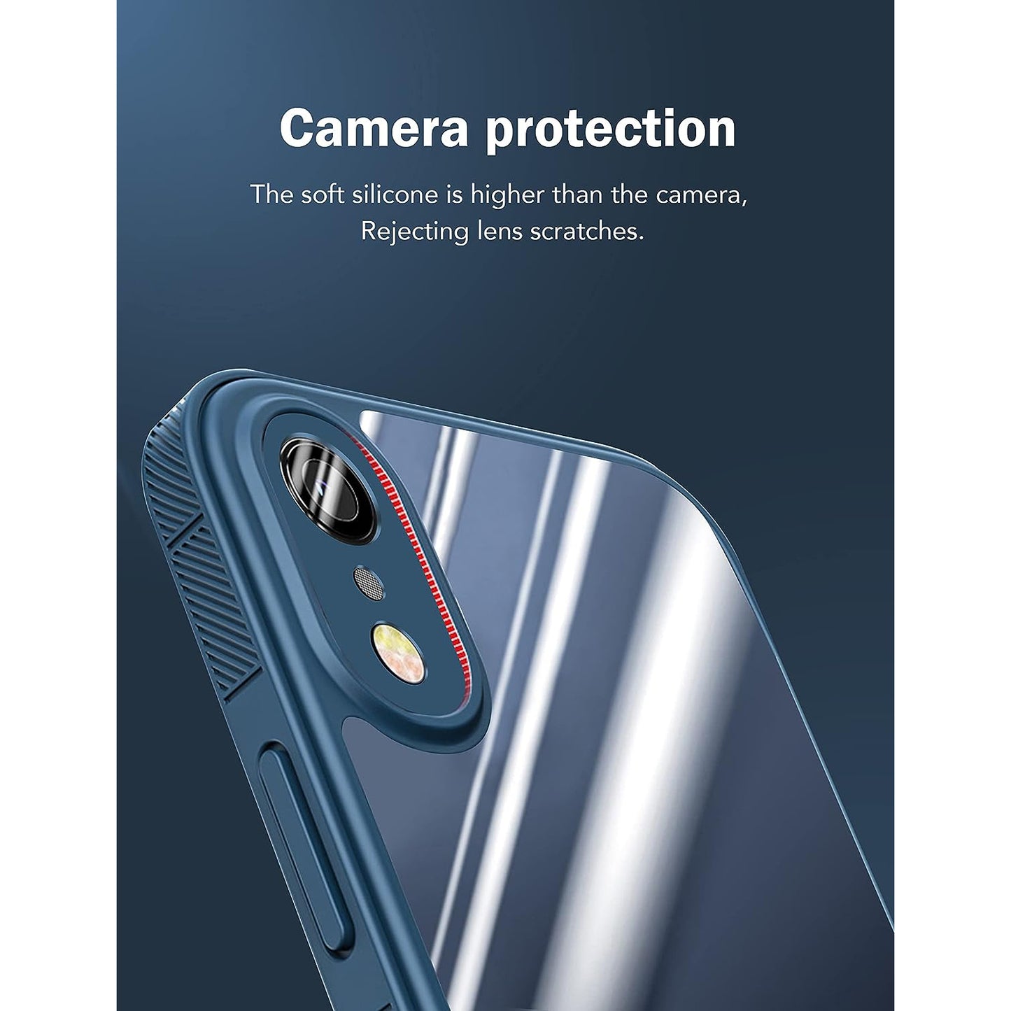 Quikbee Non-Slip Crystal Clear, Non-Yellowing Slim Military Grade Drop Protection Case Designed for iPhone XR