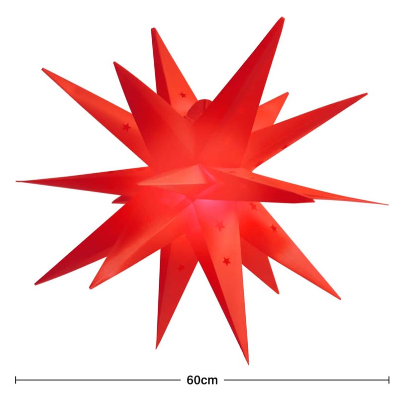 SALCAR 60 cm 3D Luminous Star Outdoor LED Star Illuminated Window Advent