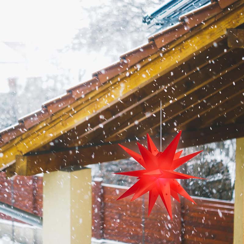 SALCAR 60 cm 3D Luminous Star Outdoor LED Star Illuminated Window Advent