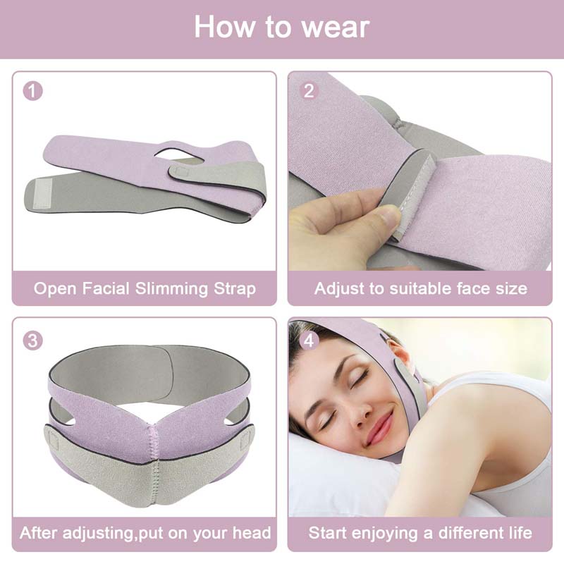 SCOBUTY Slimming Facial Strap Double Pain Free V-Line Chin Lifting Belt