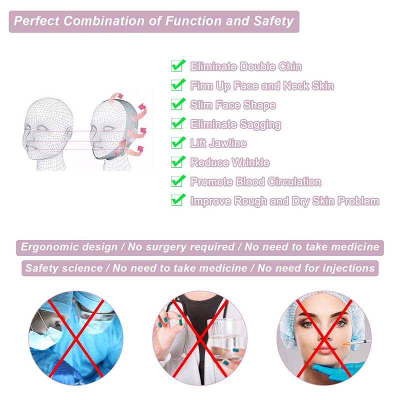 SCOBUTY Slimming Facial Strap Double Pain Free V-Line Chin Lifting Belt