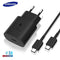 Samsung 25W Charger with Power Delivery 3.0 PPS Tech  – EU Plug with 1 USB C to USB C Cable – Black