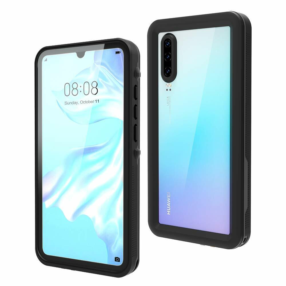 ShellBox Full 360 IP68 Waterproof Case for Huawei P30, 6.1-inch Slim Black