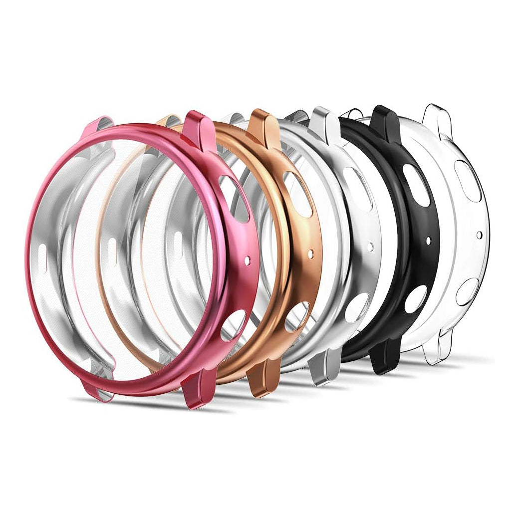 Simpeak Full Around Soft Screen Protector Bumper Case Compatible with Galaxy Watch Active2 40mm | 5 Packs