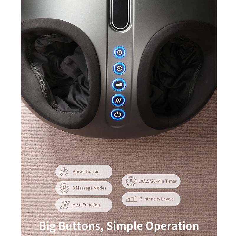 Turejo FR-F15T Electric Shiatsu Kneading Rolling Heating Air Pressure Foot Massager