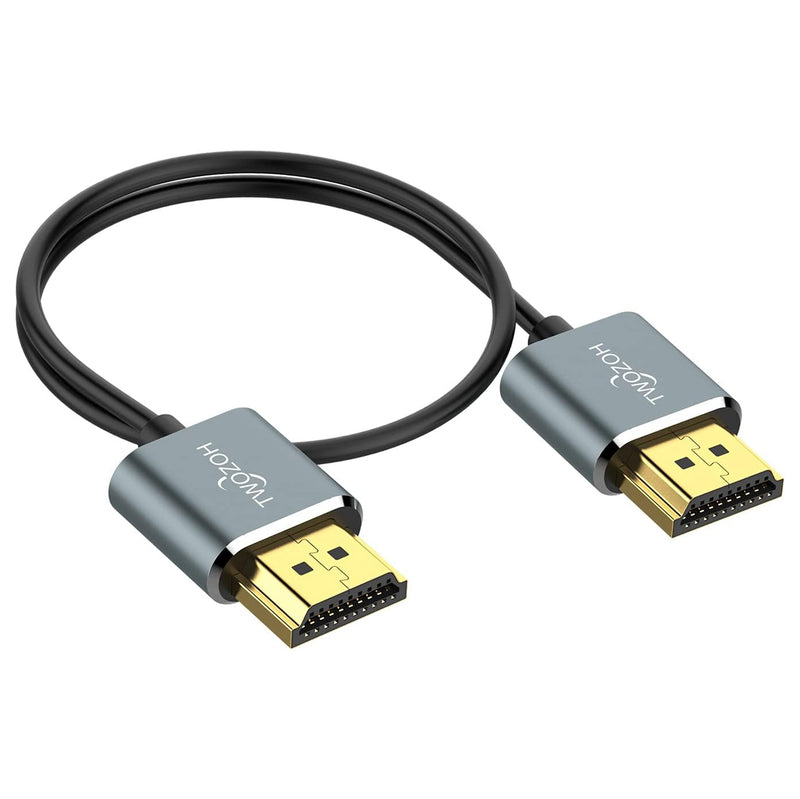 Twozoh 2.0 Ultra Thin 4K HDMI To HDMI Cable Extremely Flexible Supports 3D/4K@60Hz, 1080p (5m/16.4ft)