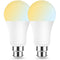 LOHAS 8W B22 Smart Light Bulbs White (2Pack) - DealsnLots
