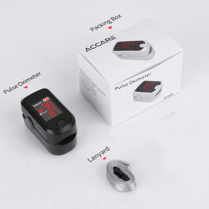 ACCARE FS10E Pulse Oximeter Fingertip, Blood Oxygen Saturation Monitor Heart Rate