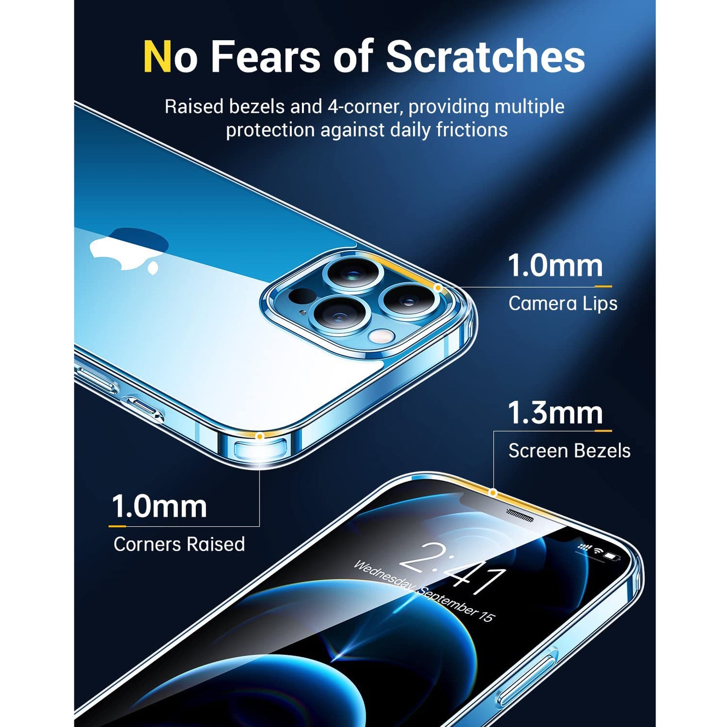 Humixx Cellphone Case for iPhone 12 Pro Max | Transparent