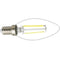 Kyodoled 2W C35 Candle Light Filament Bulb E14 LED Bulbs Warm White 5 Packs