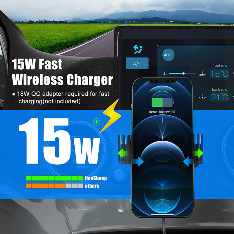 Magnetic Wireless Car Charger 15W | HSP-C1