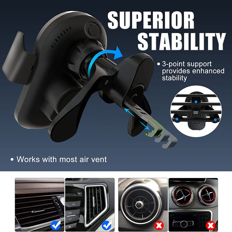 Magnetic Wireless Car Charger 15W | HSP-C1