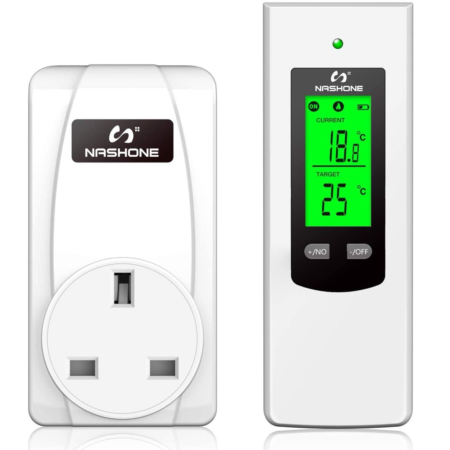 NASHONE Wireless Thermostat RF Plug Digital Temperature Controller 3680W - DealsnLots