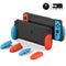 Skull & Co. GripCase for Nintendo Switch Neon Red & Blue