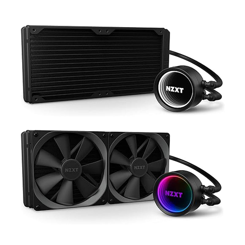 NZXT Kraken X63 280mm AIO RGB CPU Liquid Cooler - Rotating Infinity Mirror Design