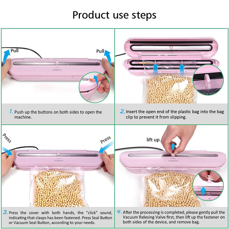 Homeasy Vacuum Sealer, Food Vacuum Sealer Machine