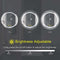 AI-LIGHTING 600mm Round Bathroom LED Mirror Illuminated Backlit 3 LED Light | ANE034