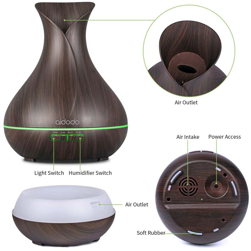 AIDODO Aroma Diffuser 400ml 7 Soothing LED Light | DT-1522