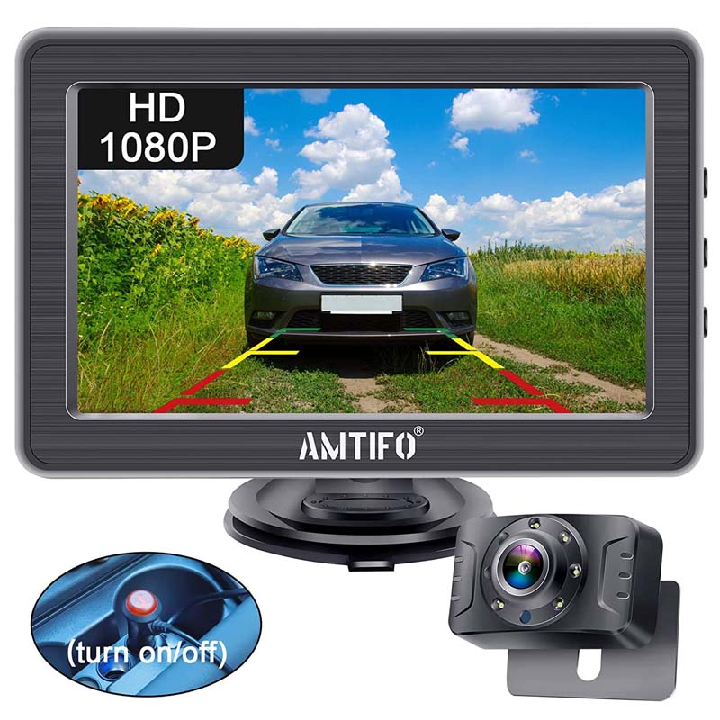 AMTIFO A2 Rear View Camera HD 4.3 Inch Monitor Set