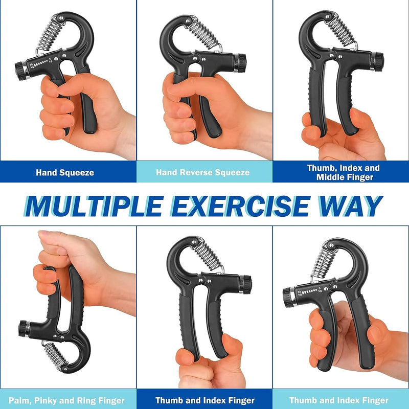 Adjustable Hand Grip Power Exerciser Forearm Wrist Strengthener Gripper 5-60kg - Random Color