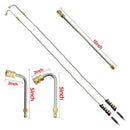 AgiiMan Brass Pressure Washer Extension Wands - 120 Inch Power Washer Gutter Cleaning Tools