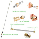 AgiiMan Brass Pressure Washer Extension Wands - 120 Inch Power Washer Gutter Cleaning Tools