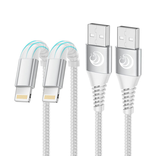 Aioneus iPhone Nylon Braided MFi Certified Fast Charging Cable 1M (2Pack)