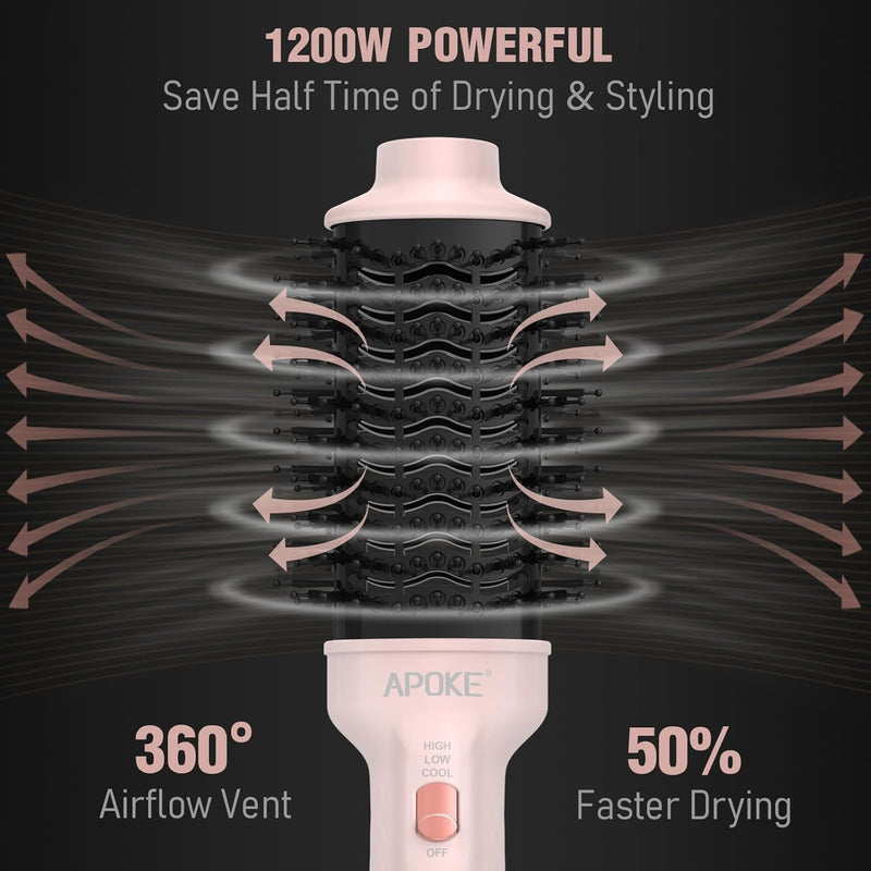 Apoke One Step Hair Dryer Brush Hot Air Stylers and Volumizer