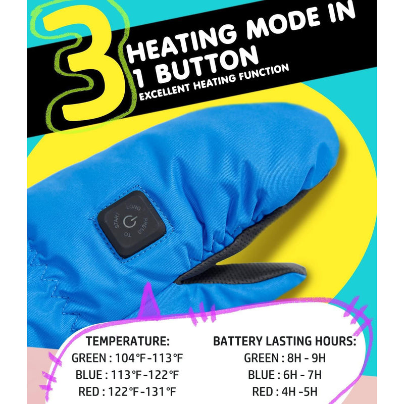 Aroma Season Rechargeable Heated Gloves for Kids