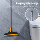 Bathroom Cleaning Brush with Wiper 2 in 1 Tiles Cleaning Brush 120° Rotate with Long Handle