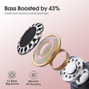 CASCHO BX17 5.3 Wireless Earbuds Built-in Mic LED Display | Rose Gold
