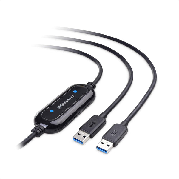 Cable Matters USB-A 3.0 Data Transfer Cable PC to PC for Windows (2m/6.5ft)