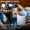 Cafe Du Chateau The Original Stainless Steel Glass French Press Coffee Maker