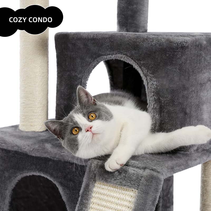 Eono Cat Tree 86cm Sisal Scratching Post Kitten Furniture with Dangling Toys Cats