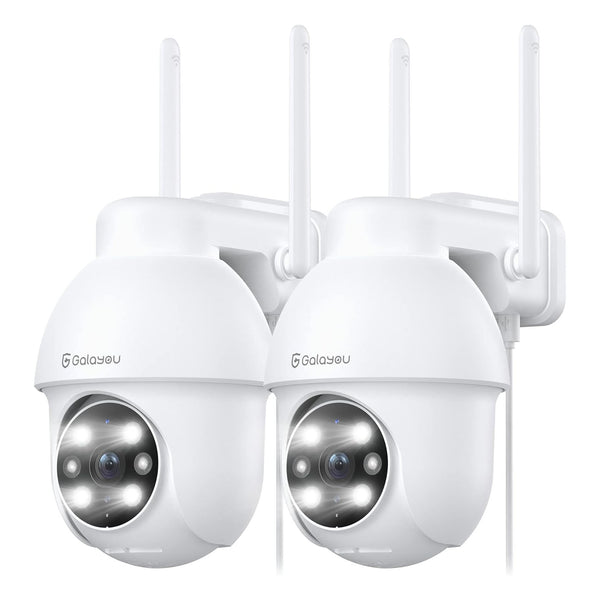 GALAYOU 2K 360° WiFi Security Camera Outdoor with Color Night Vision - Y4 - 2 Pack