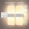 Glighone 12W Wall Light LED Indoor Acrylic Modern Wall Lamp 3000K Warm White | 2Pack