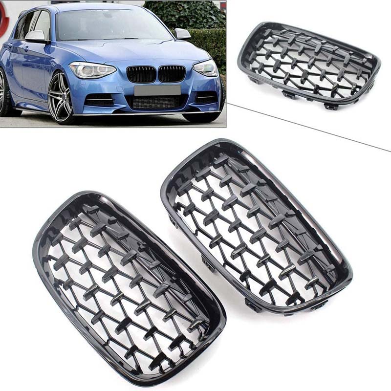 Glossy Diamond Style Front Kidney Bumper F20 Grille Grill for BMW | MTYC-062