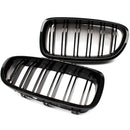HPP FIT F10 Kidney Grill Replacement for 2010-2016 BMW 5 Series F10 F11 2pcs set Gloss Black