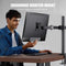 HUANUO 13-32 inch Single Monitor Mount Fully Adjustable Desk Monitor Arm VESA 75/100